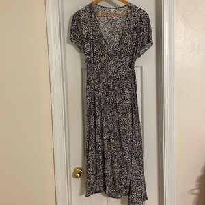 Animal print wrap dress from Old Navy in a large